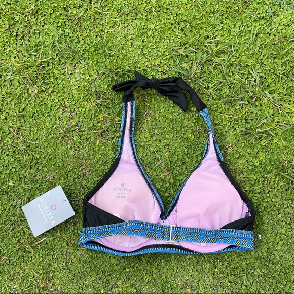 Athleta 34 B/C Bikini Top halter beach pool swim - Picture 3 of 5